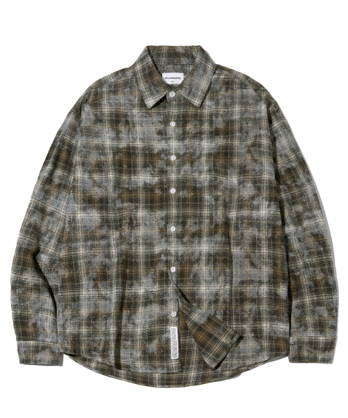 Dyed Check Shirt-Brown