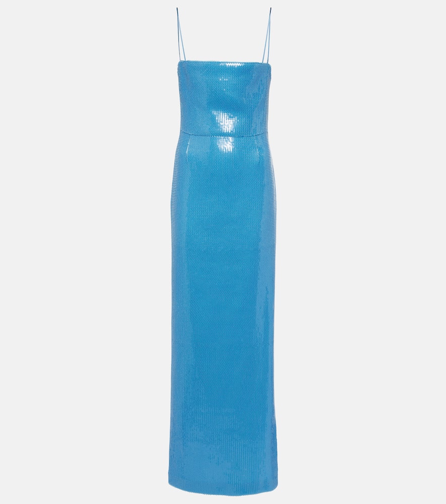 Stargaze Bandeau sequined maxi dress