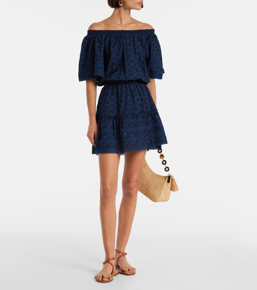 Micha broderie anglaise cotton minidress