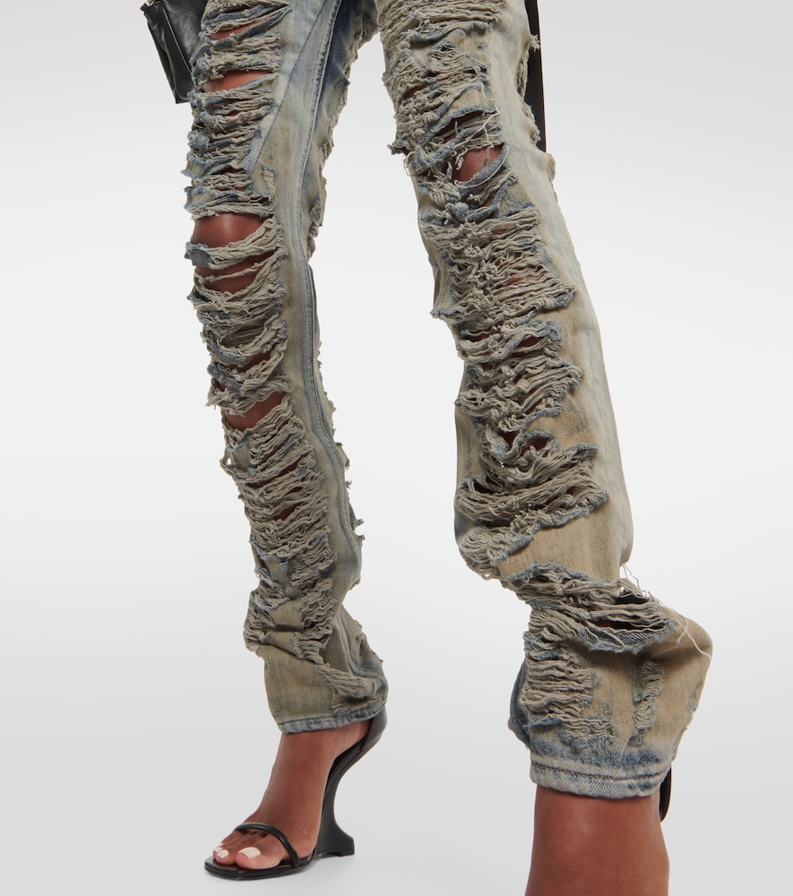 DRKSHDW distressed low-rise jeans