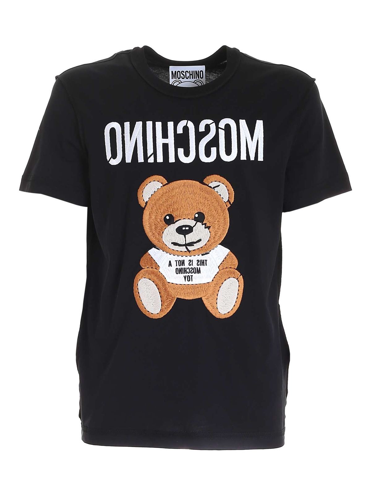 Embroidery T-shirt in black