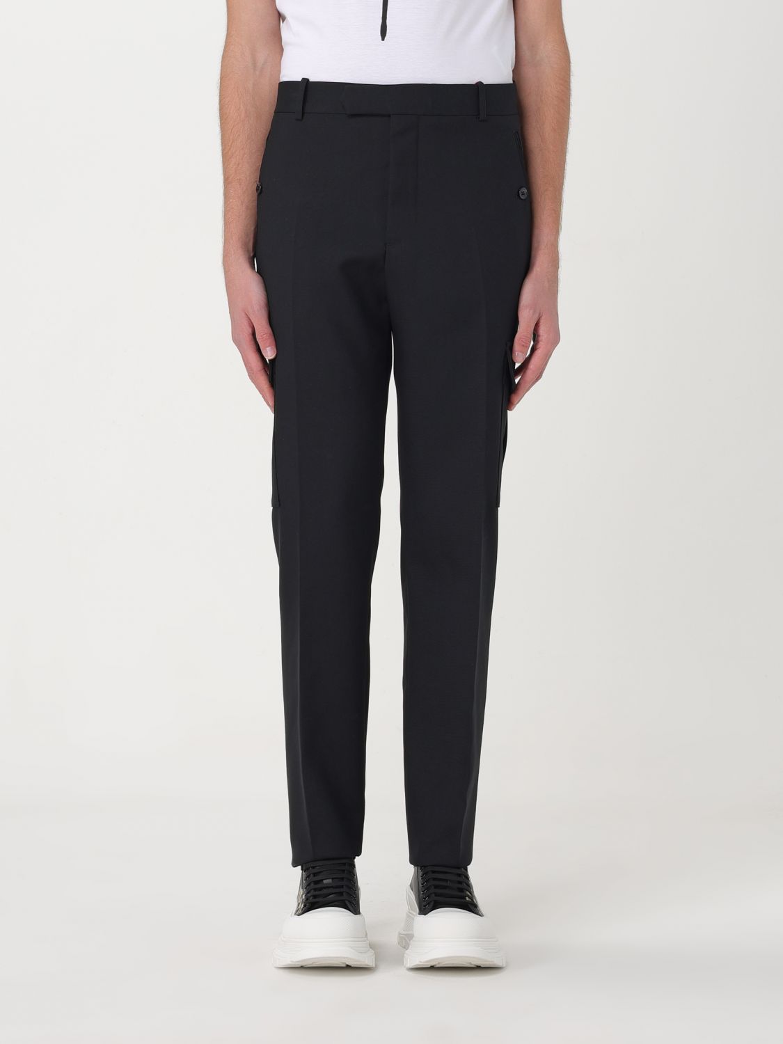 Pants Men color Black