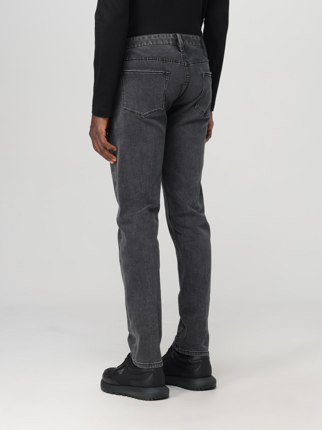Cotton straight leg jeans - Black