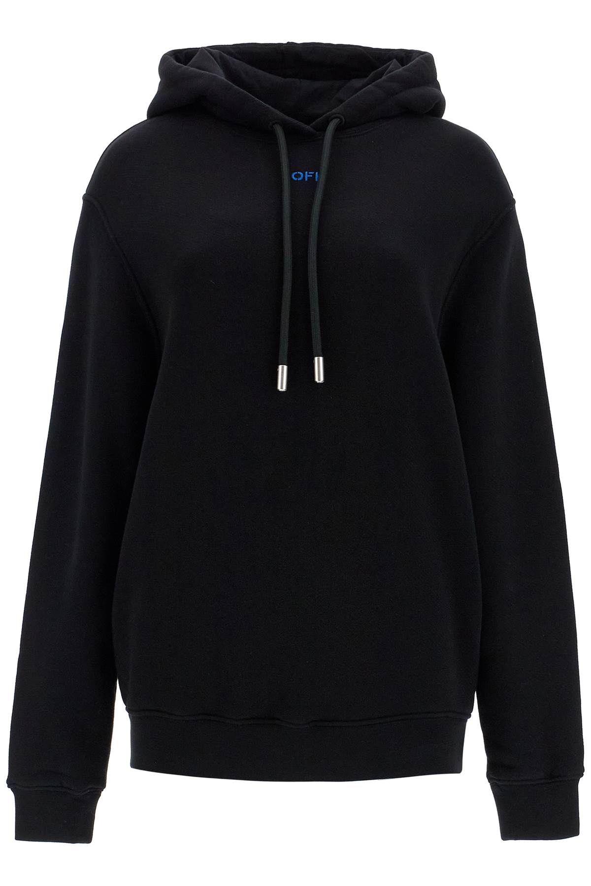Pinkflower Black Cotton Sweatshirt
