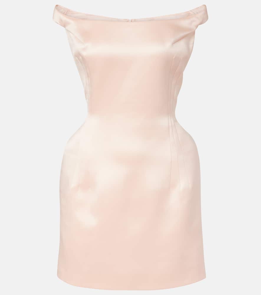 Silk satin minidress