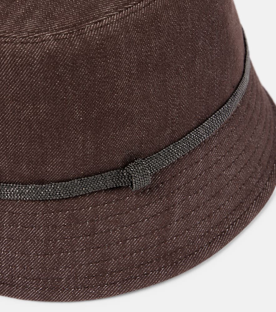 Monili denim bucket hat
