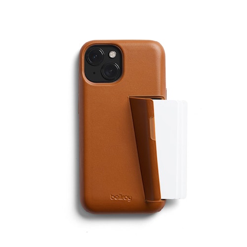 Phone Case 3 Card Leather Phone Case Wallet for iPhone 15 Terracotta