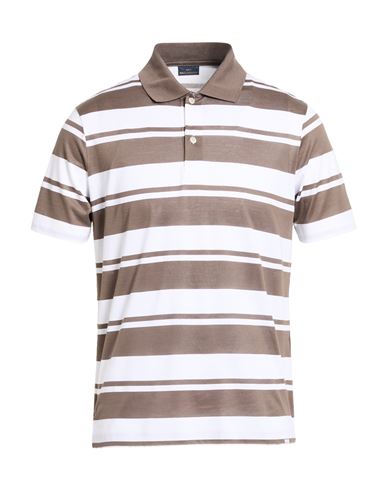 Man Polo shirt Taupe Size XL Cotton