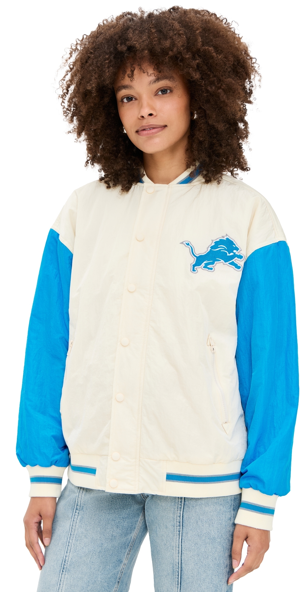 Lions Colorblock Bomber Jacket Lions Sugar Swizzle/Blue