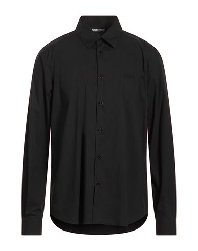 Man Shirt Black Size 36 Cotton, Polyamide, Elastane