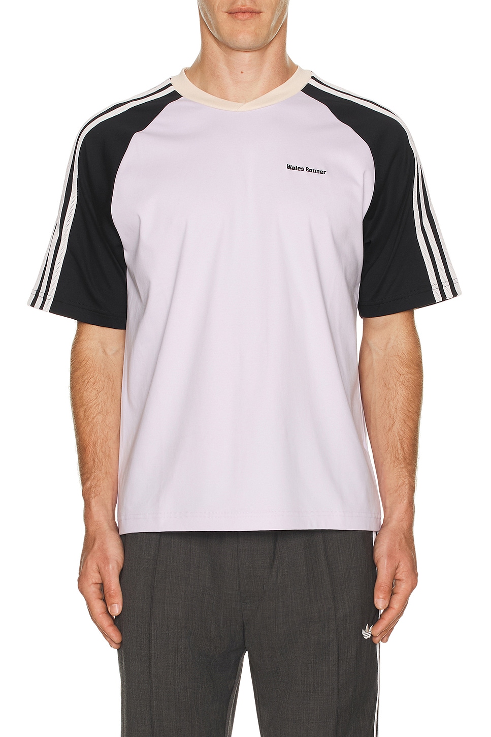 Adidas by Wales Bonner Football Tee in Lavender