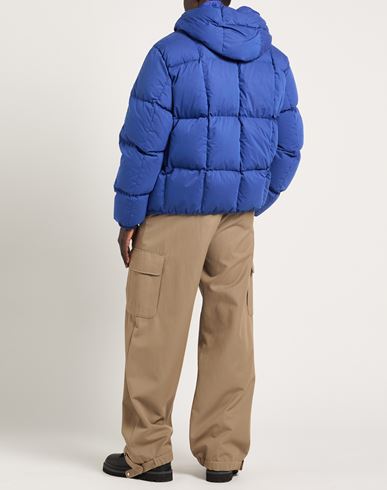Man Puffer Bright blue Size XL Cotton, Polyamide