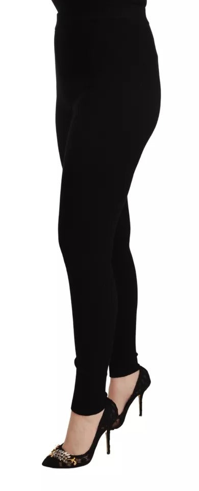 Stretch Wool Leggings — Black