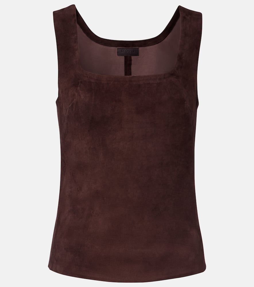 Edie suede tank top