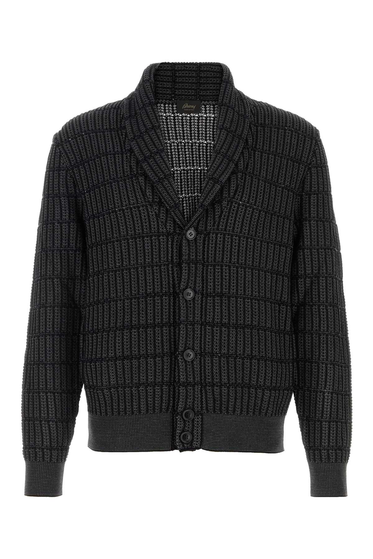 Collar Cardigan — Gray