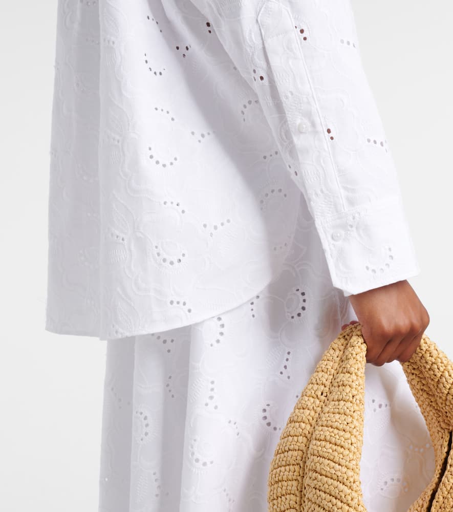 Summer Blossom broderie anglaise shirt