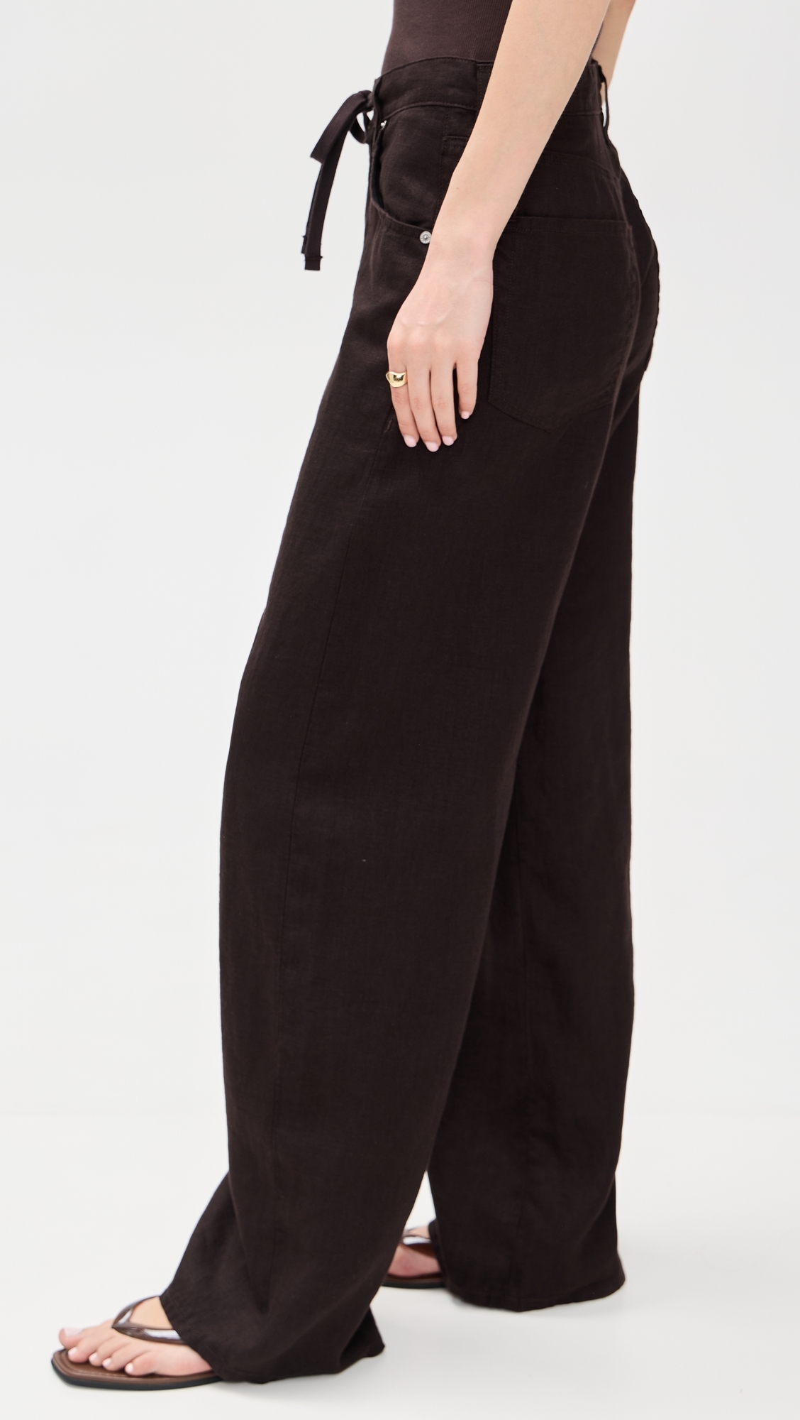 Citizens of Humanity Brynn Drawstring Trousers Chocolate