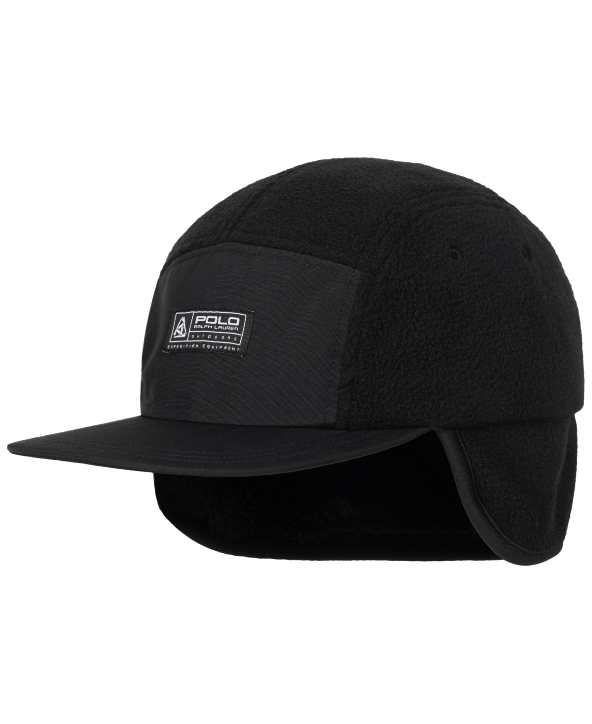 Men's Color-Block Fleece Hat - Polo Black