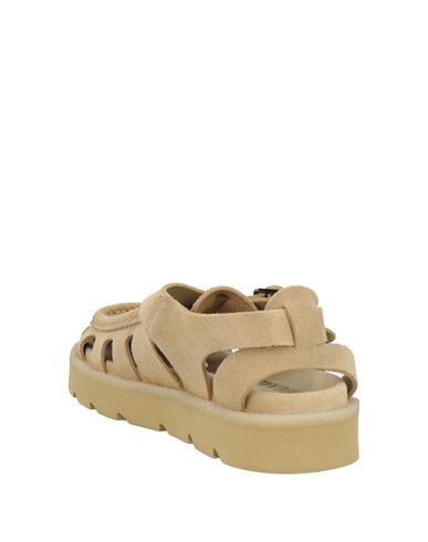 Man Sandals Khaki Size 7.5 Leather