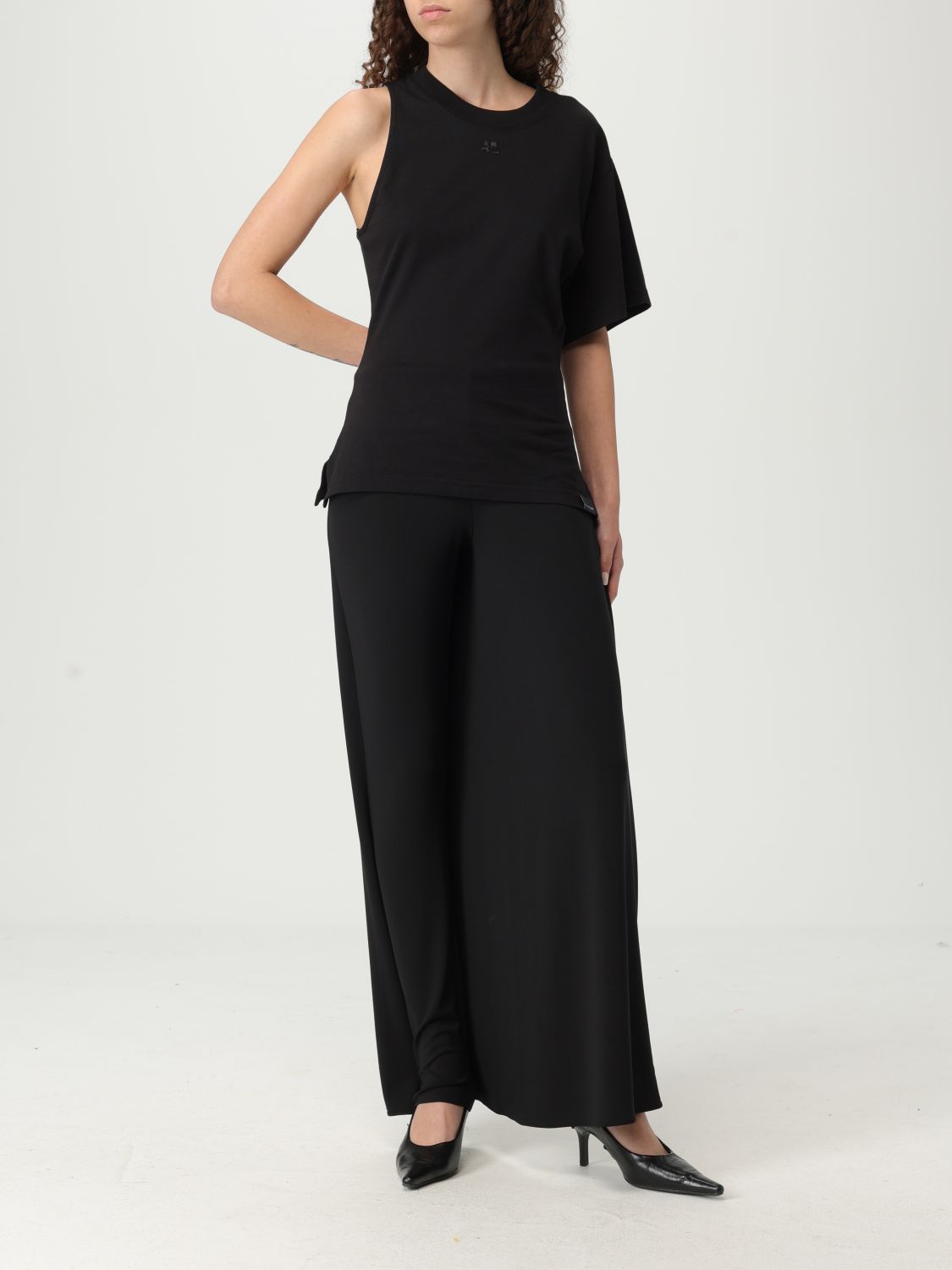 Pants COURRÈGES Woman color Black