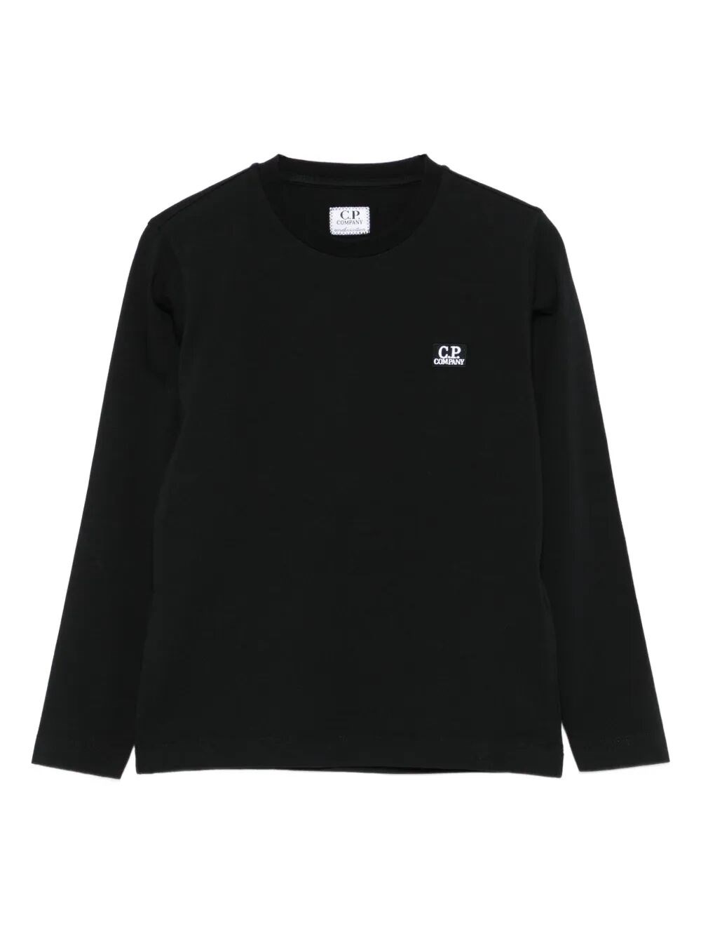 Logo-Patch Long-Sleeve Cotton Sweatshirt