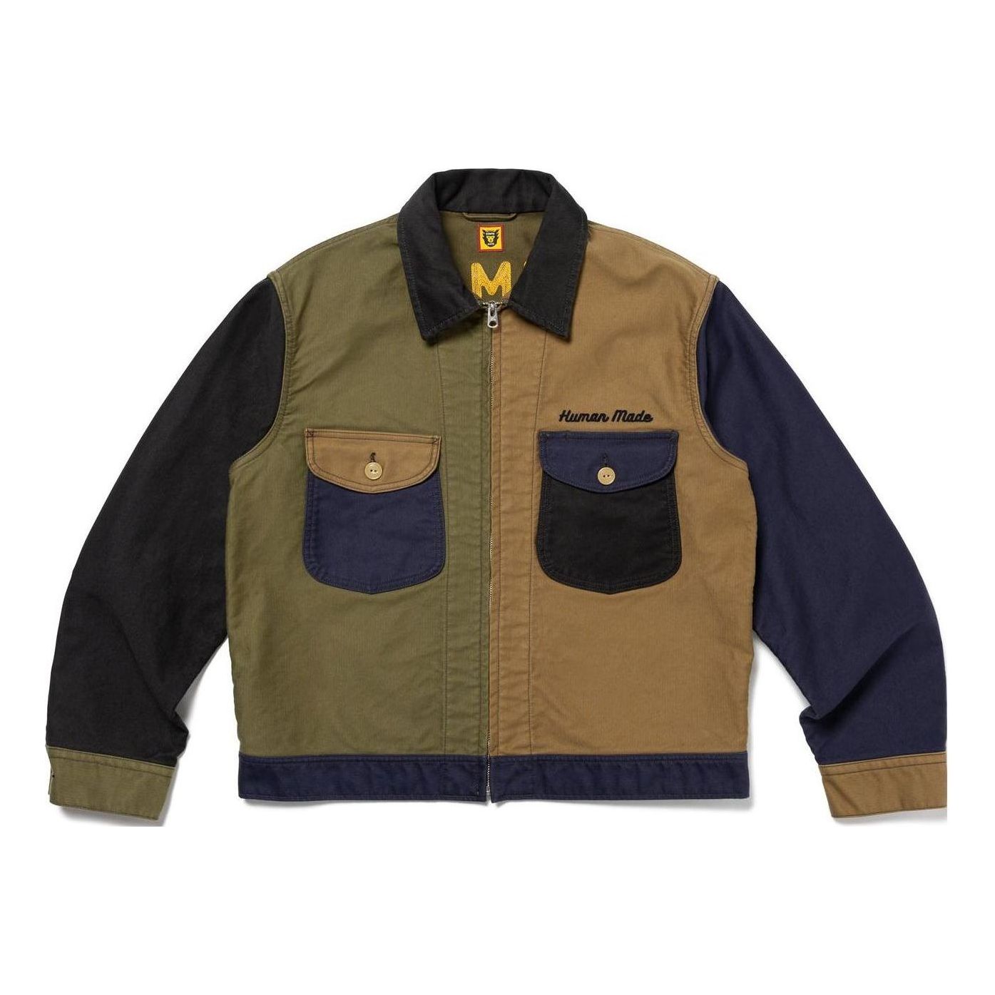 Zip Up Work Jacket 'Navy'