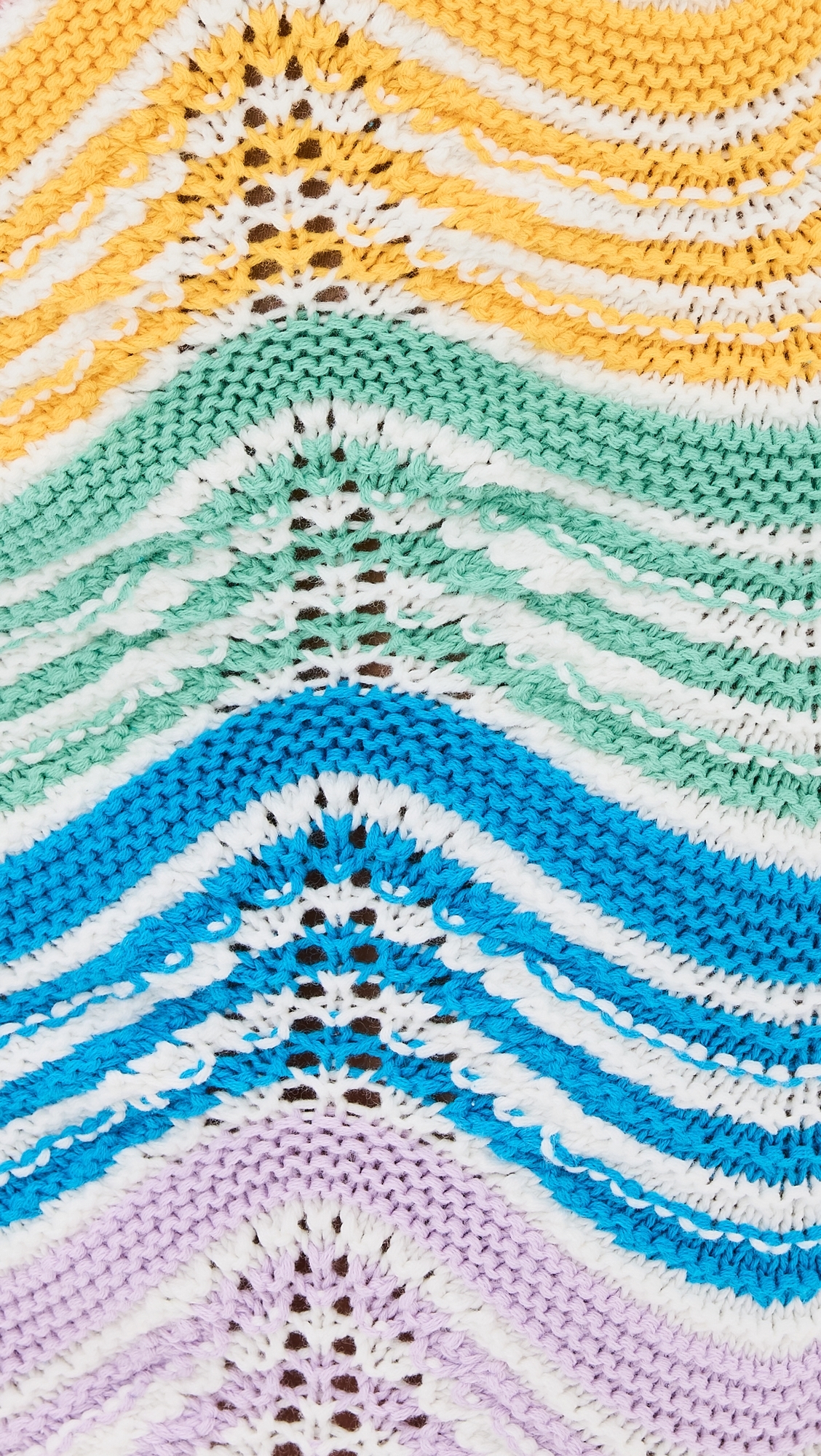 Wave Crochet Dress Gradient Wave