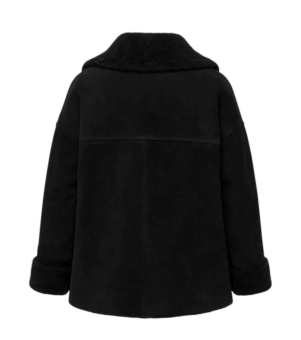 Black Shirt Collar Jacket