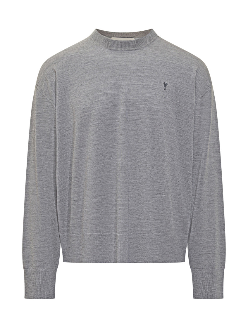 Grey Crew Neck Sweaters