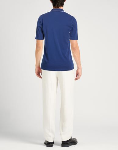 Man Polo shirt Blue Size 42 Cotton