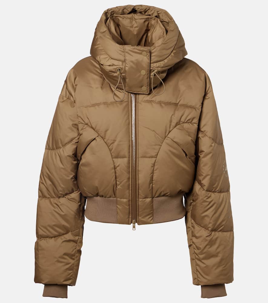 Hooded cropped jacket