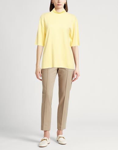 Woman Turtleneck Yellow Size 0 Cashmere