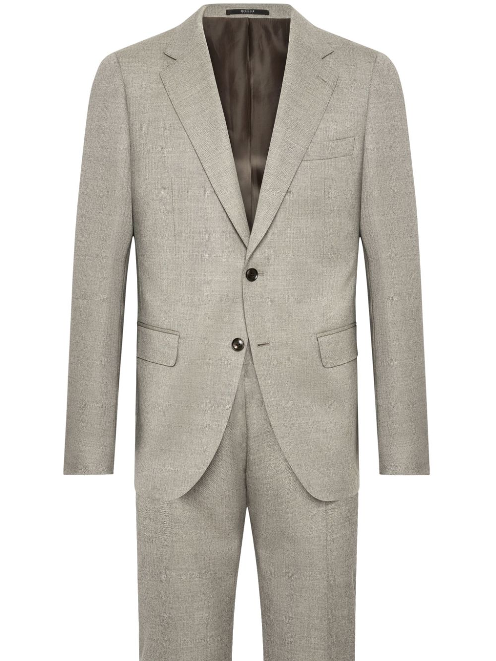 Herringbone wool suit - Neutrals
