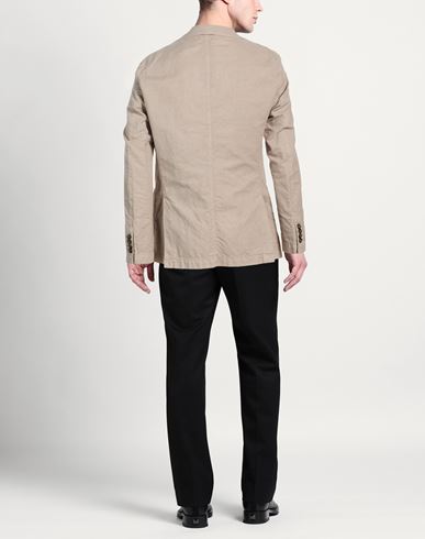 Patrizio Piscaglia Man Blazer Taupe Size 38 Cotton, Hemp