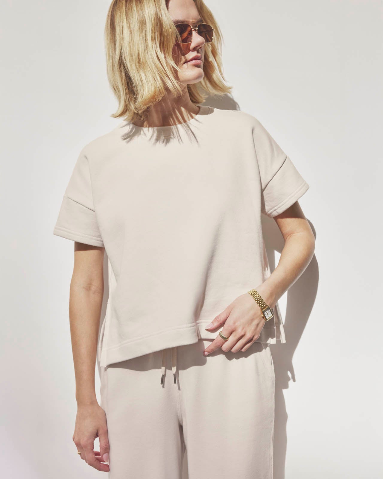 Laguna Lounge Short Sleeve Crewneck - Country Air