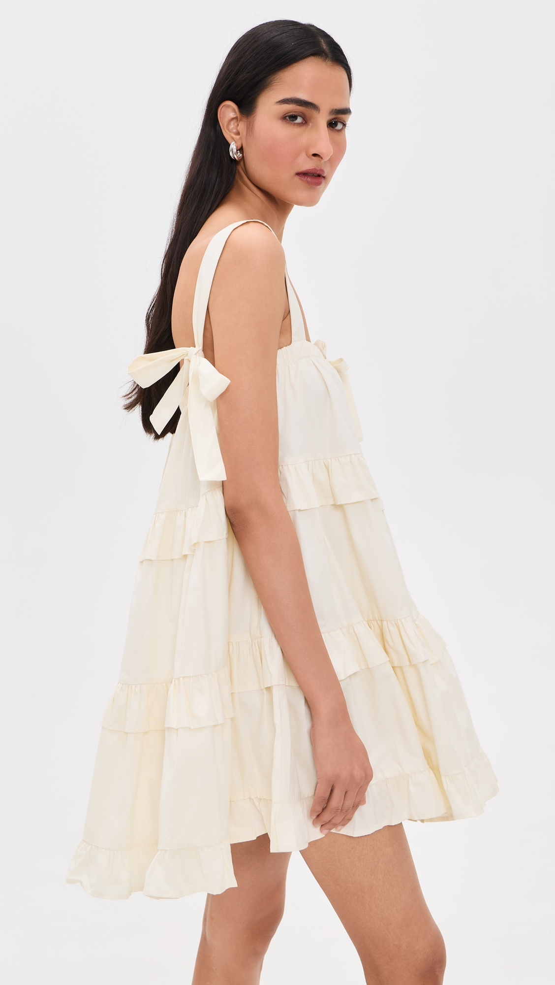 Lila Mini Dress Cream Cream