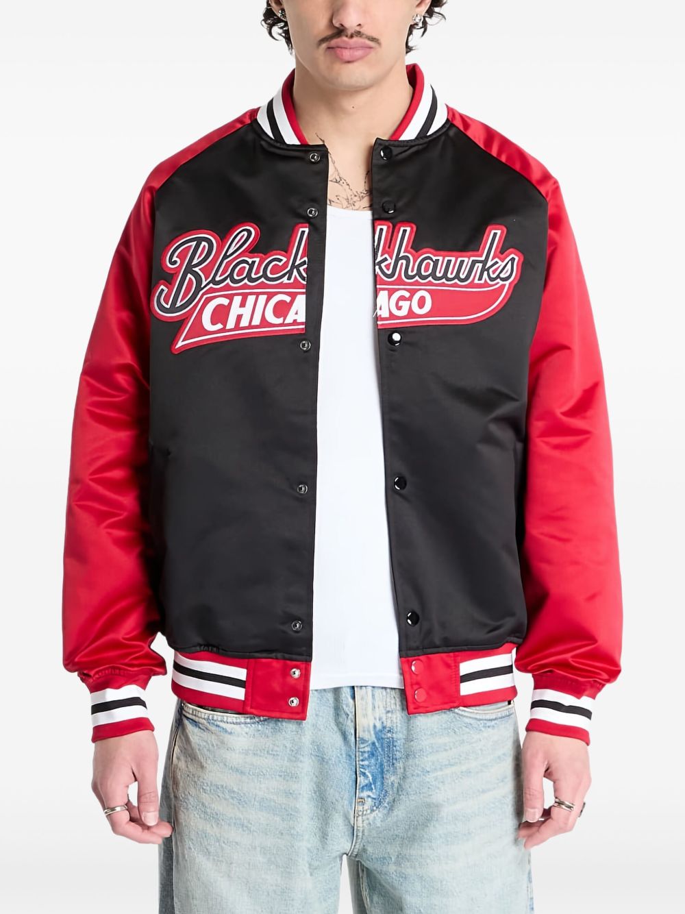 Logo-print bomber jacket - Black