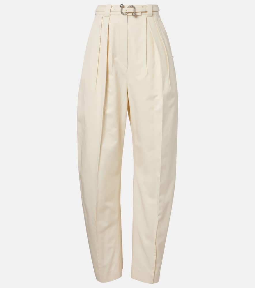 Idoneo cotton gabardine wide-leg pants