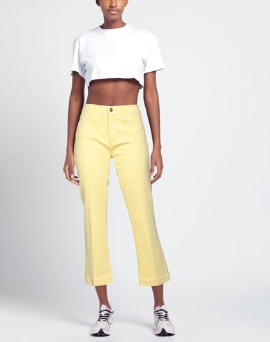 Woman Denim pants Yellow