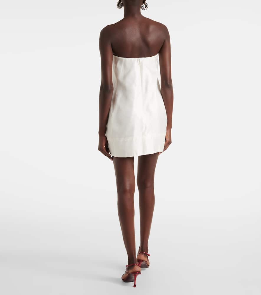 Lidia silk satin minidress