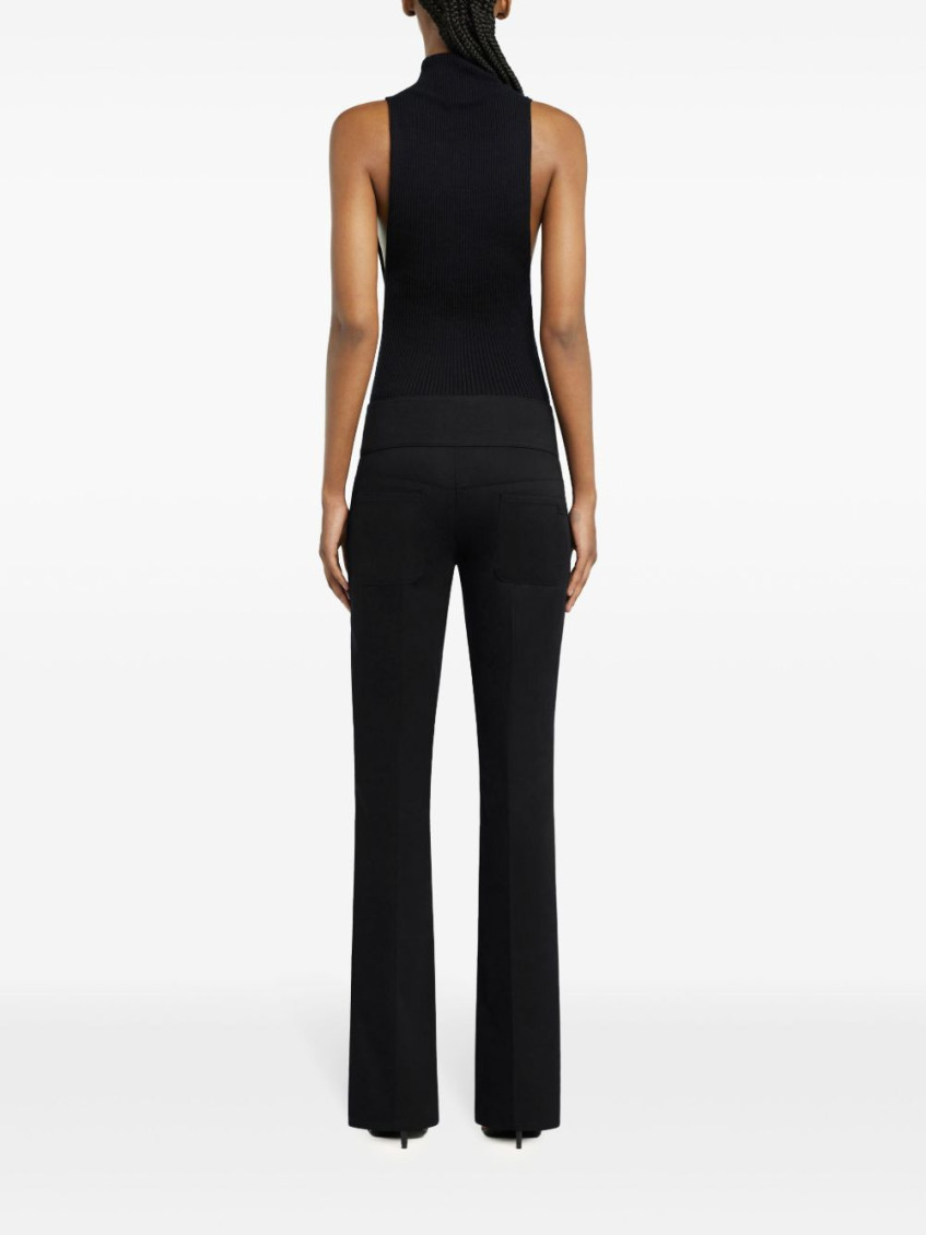 Topwear In Black Cotton