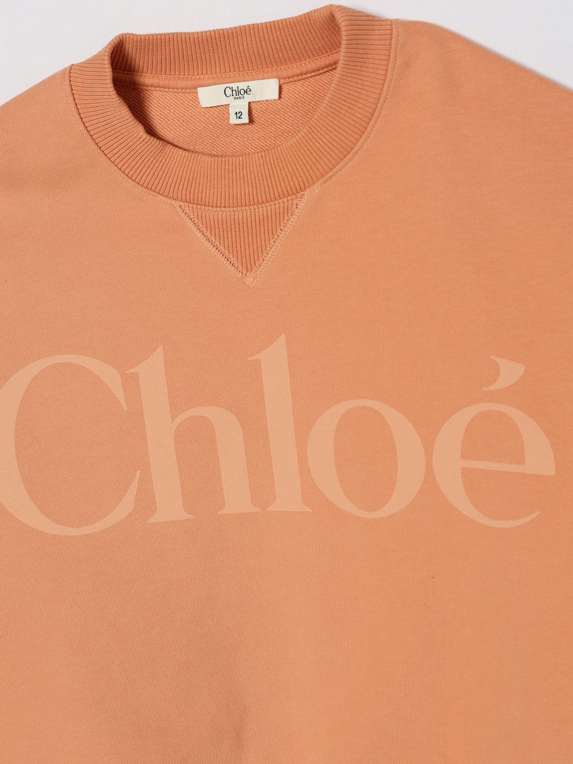 Sweater CHLOÉ Kids color Orange