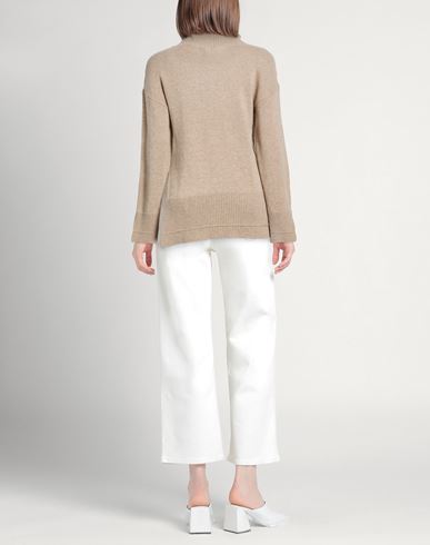 Woman Turtleneck Beige Size S Wool, Polyacrylic