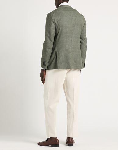 Man Blazer Green Size 36 Virgin Wool