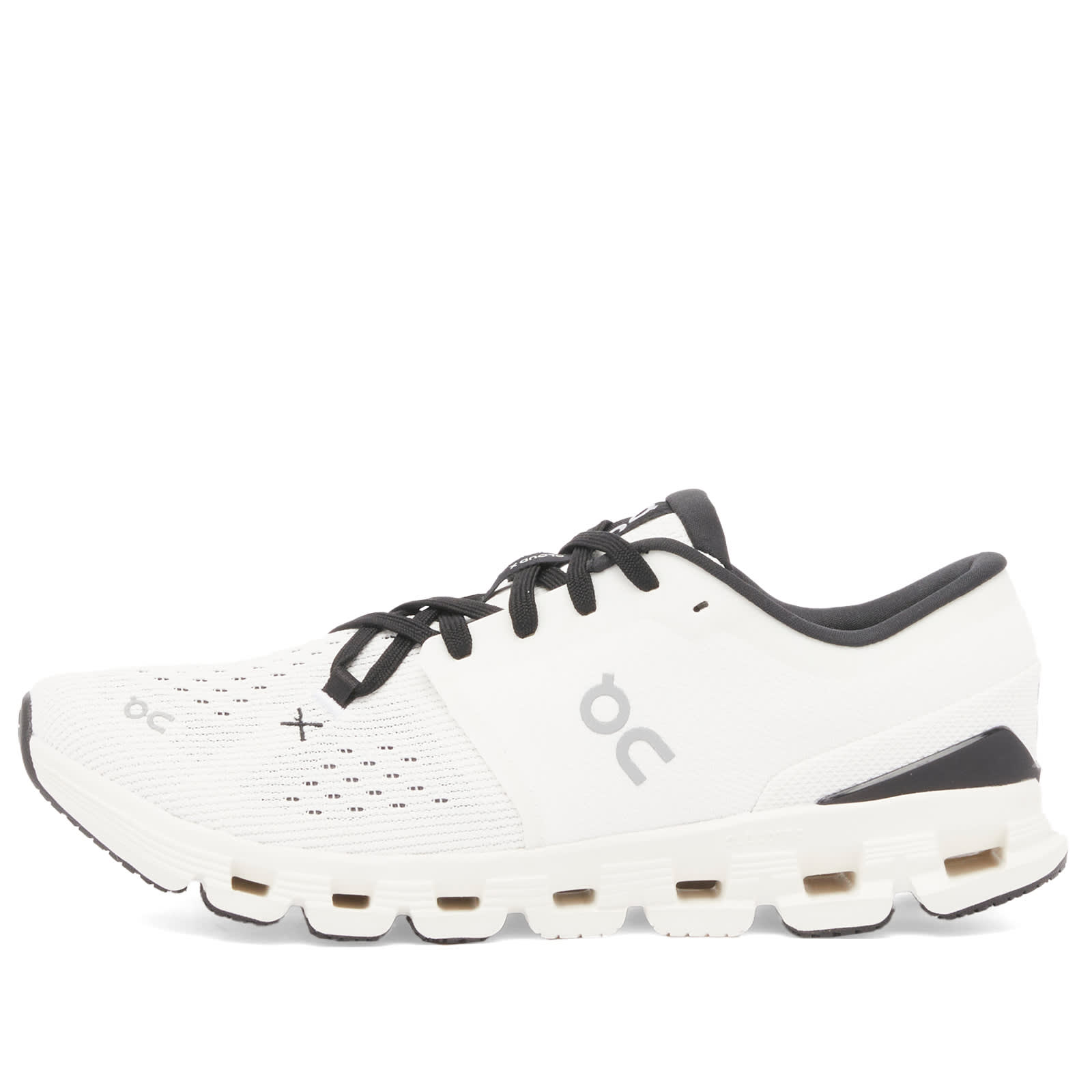 ON Women's Cloud x 4 Sneaker in Ivory/Black