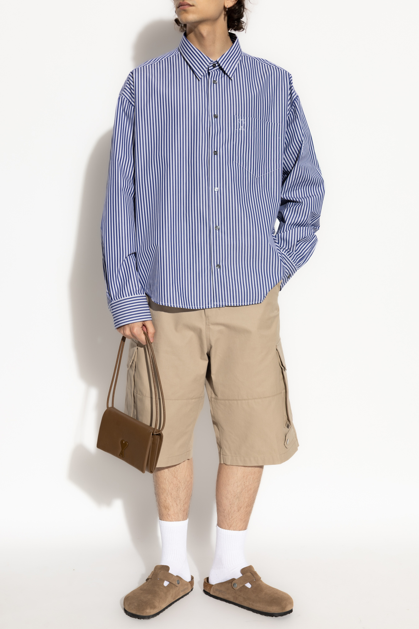Logo Shorts, Men's, Beige