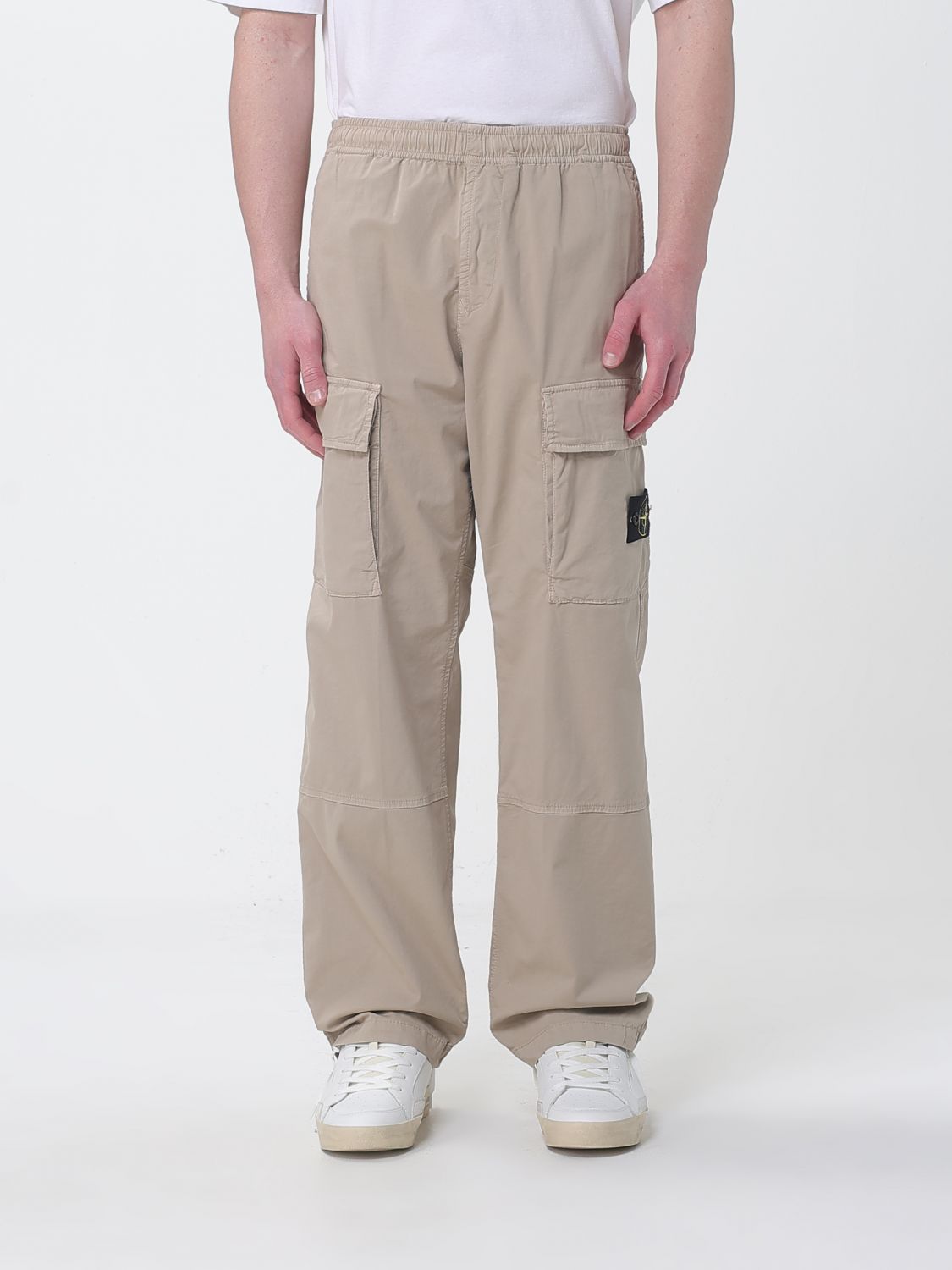 Pants Men color Green
