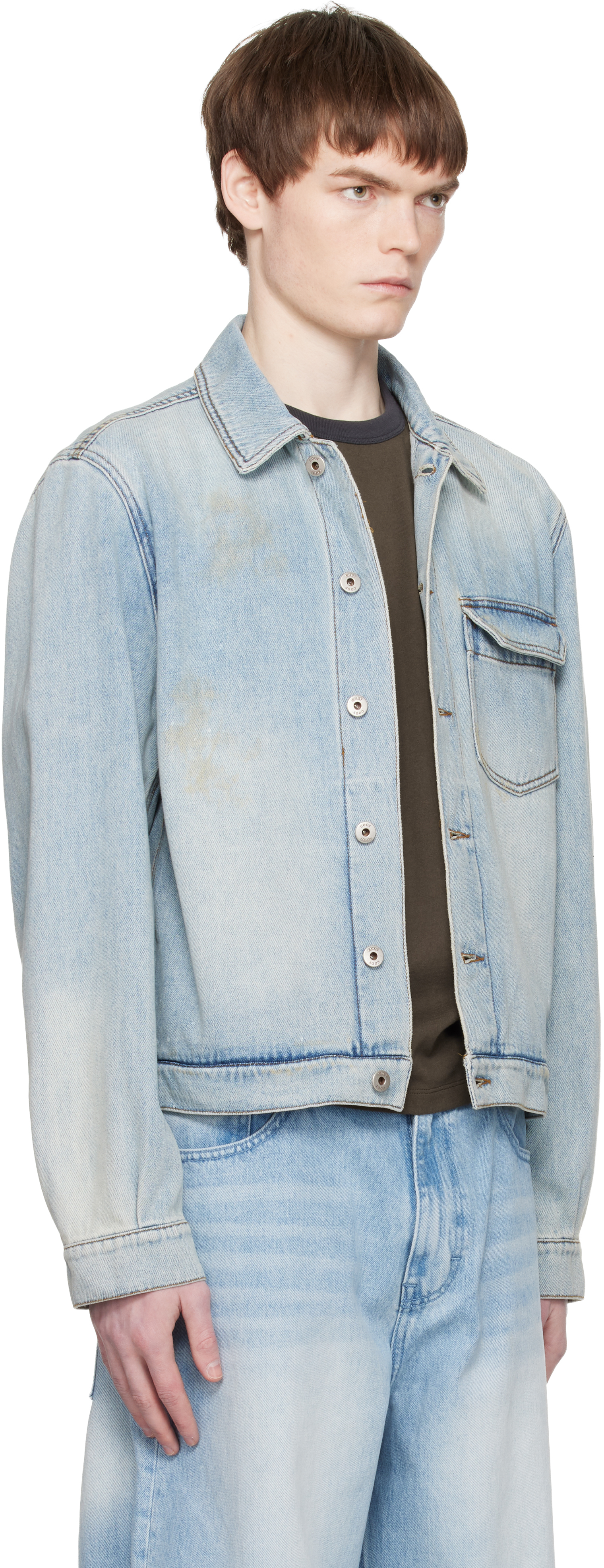 Blue Riosell One Pocket Trucket Denim Jacket