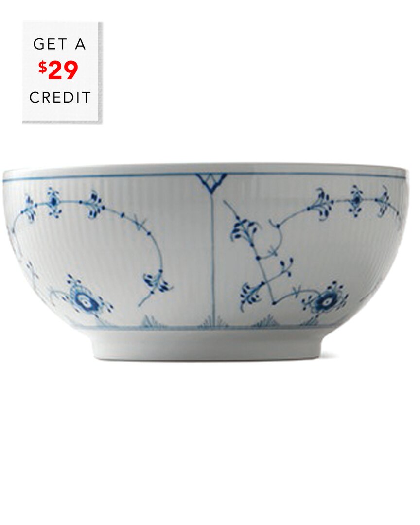 Blue Fluted Plain Bowl With $29 Credit