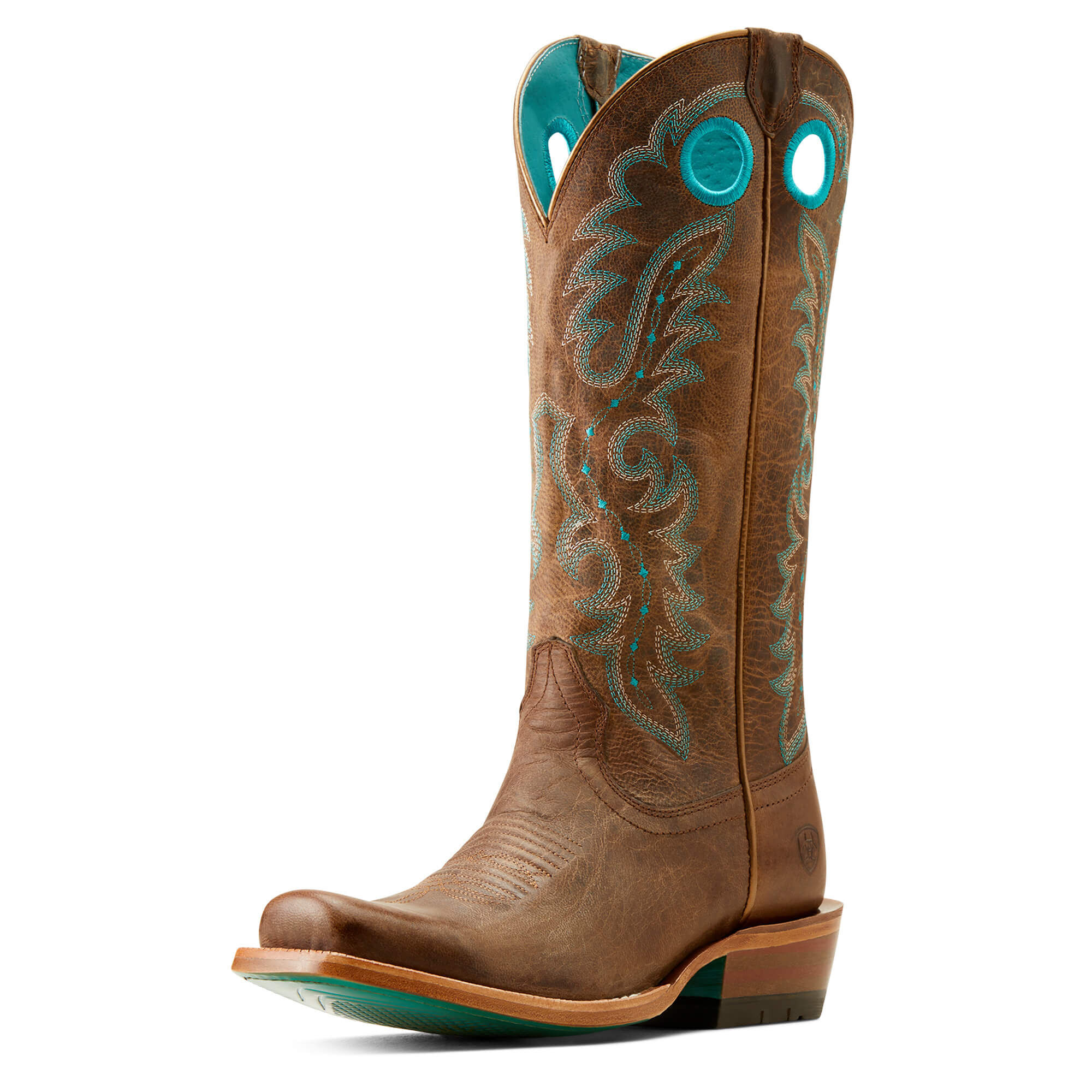 Women's Futurity Boon Western Boots in Pecan Brown, B Medium Width